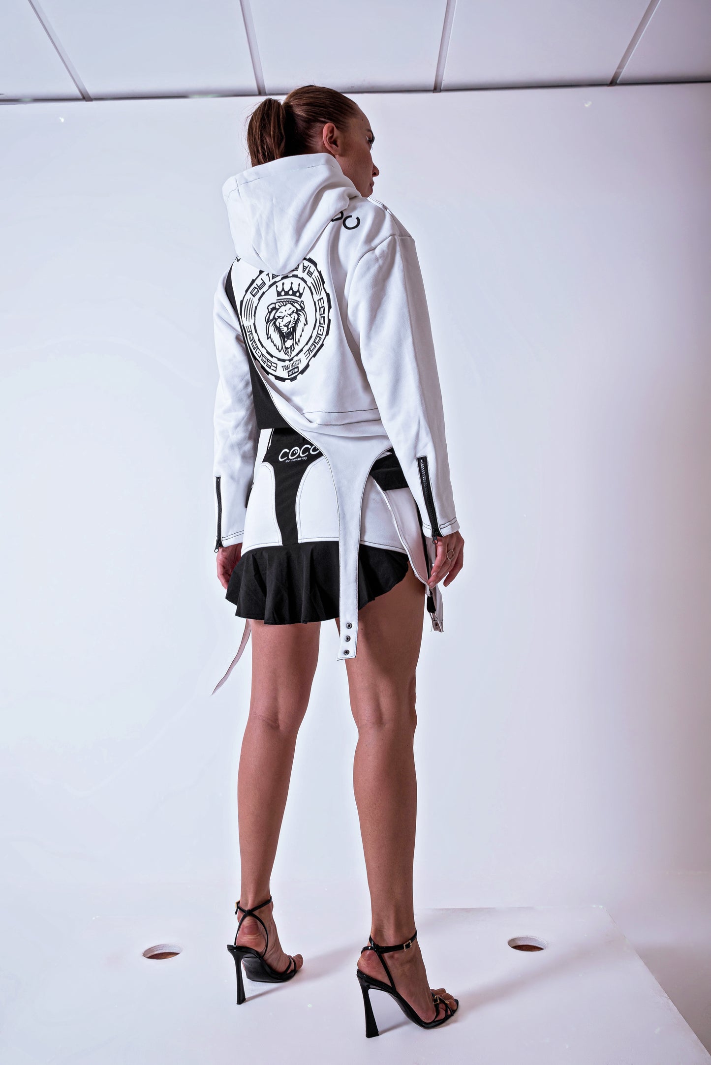 CoCo Trap crop hoodie Tech