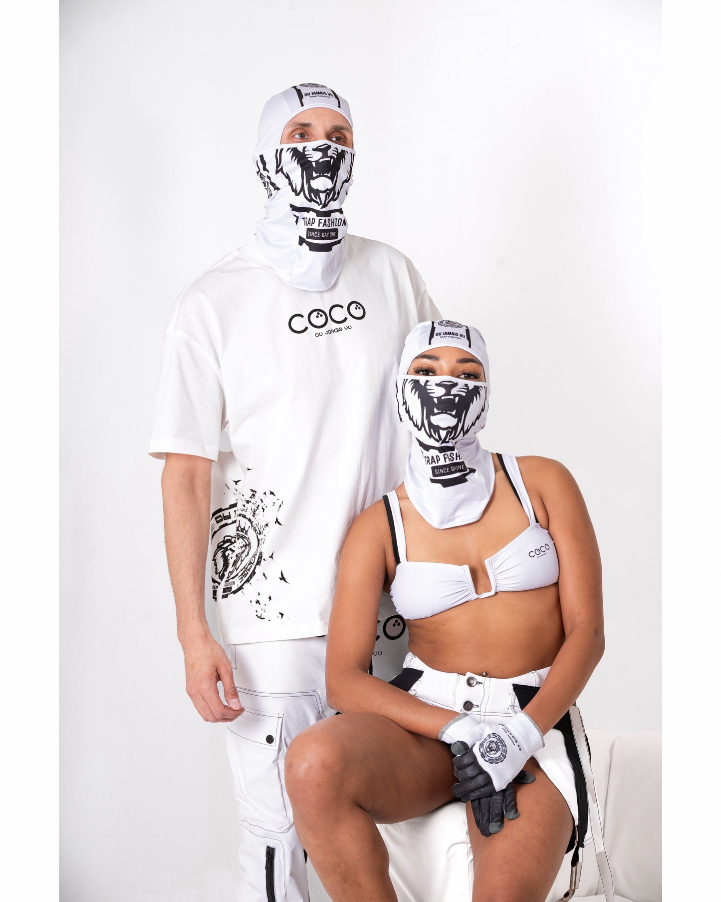 Du Jamais Vu Lion Face logo CoCo Balenclava